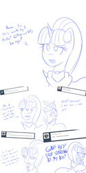 Size: 2560x5120 | Tagged: safe, artist:jake heritagu, starlight glimmer, pony, comic:ask motherly scootaloo, g4, amulet, ask, blushing, cloak, clothes, comic