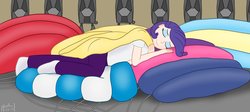 Size: 1500x673 | Tagged: safe, artist:phallen1, rarity, human, g4, air ponyville, atg 2017, female, humanized, newbie artist training grounds, sleeping, solo