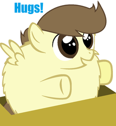 Size: 890x966 | Tagged: safe, artist:shera5, pound cake, fluffy pony, pony, g4, cute, fluffy, funny, hug, older, silly