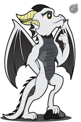 Size: 1024x1536 | Tagged: safe, artist:littletigressda, oc, oc only, dragon, anthro, anthro oc, simple background, solo, transparent background