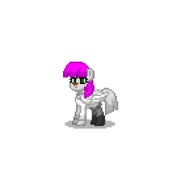 Size: 400x400 | Tagged: safe, oc, oc only, oc:nightshade (furry), cat, pony, pony town, alternate hair color, furry, non-mlp oc, purple hair, simple background, transparent background