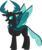 Size: 3699x4397 | Tagged: safe, artist:frownfactory, thorax, changedling, changeling, dark changedling, g4, triple threat, .svg available, alternative colors, antlers, horn, king thorax, male, simple background, solo, stallion, svg, transparent background, vector, wings