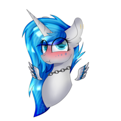 Size: 3000x3000 | Tagged: safe, artist:tomboygirl45, oc, oc only, oc:moonbeam, alicorn, pony, blushing, bust, female, floating wings, high res, mare, portrait, simple background, solo, transparent background