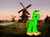 Size: 3287x2426 | Tagged: safe, artist:didgereethebrony, oc, oc only, oc:didgeree, pony, clogs, digital art, dutch, high res, holland, netherlands, solo, windmill