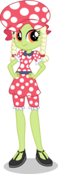Size: 285x847 | Tagged: safe, artist:punzil504, granny smith, equestria girls, g4, clothes, female, simple background, smiling, solo, swimsuit, transparent background, young granny smith, younger