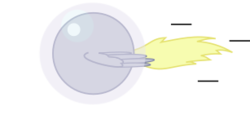 Size: 307x163 | Tagged: safe, artist:mega-poneo, derpy hooves, pony, g4, ambiguous gender, ball, bubble, crossover, male, motion lines, rolling, shield, simple background, solo, sonic the hedgehog (series), spin dash, spread wings, transparent background, wings