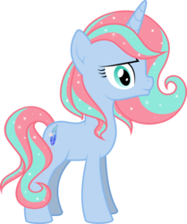 Size: 1944x2324 | Tagged: safe, artist:jitterbases, oc, oc only, oc:luciana, pony, unicorn, female, filly, magical lesbian spawn, offspring, parent:fluttershy, parent:princess luna, parents:lunashy, simple background, solo, transparent background