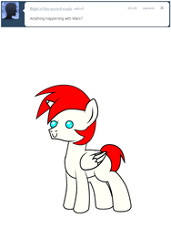 Size: 600x800 | Tagged: safe, artist:dekomaru, oc, oc only, oc:mars, alicorn, pony, tumblr:ask twixie, ask, colt, male, simple background, solo, thousand yard stare, tumblr, white background