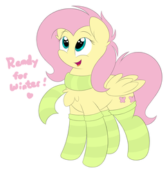 Size: 1496x1541 | Tagged: safe, artist:php66, fluttershy, pony, g4, chest fluff, clothes, cute, dialogue, shyabetes, simple background, smiling, socks, solo, striped socks, white background