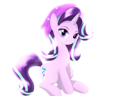 Size: 1920x1500 | Tagged: safe, artist:fotasy, starlight glimmer, pony, unicorn, equestria girls, equestria girls specials, g4, mirror magic, backwards cutie mark, beanie, cute, female, glimmerbetes, hat, looking at you, mare, ponified humanized pony, simple background, smiling, solo
