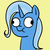 Size: 500x500 | Tagged: safe, artist:richard-skip, trixie, pony, g4, :t, derp, female, simple background, solo, yellow background