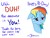 Size: 3325x2555 | Tagged: safe, artist:sharpieboss, rainbow dash, pony, g4, birthday card, fake horn, female, happy birthday, high res, mare, simple background, solo, white background