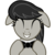 Size: 1024x1024 | Tagged: safe, artist:dtkraus, octavia melody, earth pony, pony, g4, ^^, bowtie, cute, eyes closed, female, floppy ears, grayscale, grin, happy, monochrome, simple background, smiling, solo, tavibetes, transparent background, vector