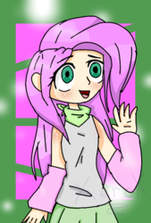 Size: 480x710 | Tagged: safe, artist:xeroxx83, fluttershy, human, g4, cute, female, humanized, shyabetes, solo