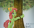 Size: 1024x849 | Tagged: safe, artist:a-bright-idea, tree hugger, pony, g4, atg 2017, bipedal, female, hug, literal, name pun, newbie artist training grounds, one eye closed, pun, solo, tree, tree hugger hugging a tree, visual pun, wink