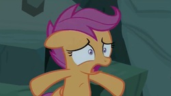 Size: 1652x929 | Tagged: safe, screencap, scootaloo, pony, campfire tales, g4, female, solo