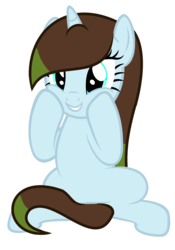 Size: 1024x1465 | Tagged: safe, artist:cindystarlight, oc, oc only, oc:roczen, pony, unicorn, base used, female, mare, simple background, sitting, smiling, solo, transparent background