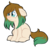 Size: 1024x1001 | Tagged: safe, artist:azure-art-wave, oc, oc only, oc:liv, earth pony, pony, eye clipping through hair, female, floppy ears, mare, red nosed, sick, simple background, sitting, solo, transparent background