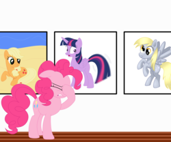Size: 3000x2500 | Tagged: safe, artist:mirrorcrescent, applejack, derpy hooves, pinkie pie, twilight sparkle, alicorn, earth pony, pegasus, pony, g4, atg 2017, context is for the weak, facehoof, female, high res, mare, newbie artist training grounds, twilight sparkle (alicorn)