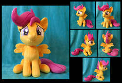 Size: 4970x3375 | Tagged: safe, artist:fireflytwinkletoes, scootaloo, pegasus, pony, g4, parental glideance, absurd resolution, cute, cutealoo, female, filly, irl, photo, plushie, scootalove, sitting, solo