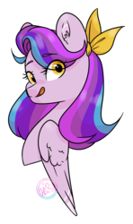 Size: 1002x1692 | Tagged: safe, artist:rainbowmuffinval, oc, oc only, oc:violet raindrop, pegasus, pony, :p, female, solo, tongue out