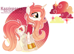 Size: 1024x747 | Tagged: safe, artist:kazziepones, oc, oc only, oc:sunny glow, pony, unicorn, clothes, female, mare, reference sheet, simple background, solo, transparent background, vest