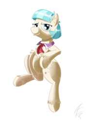 Size: 2480x3508 | Tagged: safe, artist:tony-retro, coco pommel, earth pony, pony, g4, female, high res, simple background, solo, transparent background