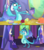 Size: 1909x2160 | Tagged: safe, artist:neongothic, edit, edited screencap, screencap, princess ember, dragon, g4, my little pony: friendship is magic, triple threat, abdominal bulge, apple, belly, big belly, bloated, carrot, cheek bulge, cupcake, discovery family logo, dragon lord ember, dragonlard ember, eating, female, food, food baby, fritter, hungry, imminent weight gain, indoors, inflation, jello, not pregnant, object vore, round belly, slender, standing, story included, stuffed, stuffed belly, thin, twilight's castle, weight gain