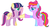 Size: 848x482 | Tagged: safe, artist:lisa1700, oc, oc only, pony, base used, hoofbump, magical lesbian spawn, ms paint, offspring, parent:fluttershy, parent:pinkie pie, parent:rainbow dash, parent:twilight sparkle, parents:pinkiedash, parents:twishy, solo