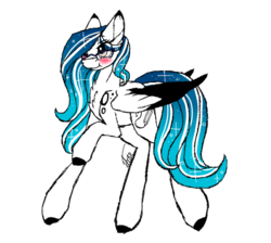 Size: 909x815 | Tagged: safe, artist:inspiredpixels, oc, oc only, oc:marie pixel, pegasus, pony, blushing, female, glasses, mare, simple background, solo, transparent background