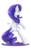Size: 1200x1920 | Tagged: safe, artist:laptop-pone, rarity, pony, unicorn, g4, bipedal, blushing, butt, female, looking back, mare, plot, rear view, rearity, simple background, solo