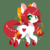 Size: 600x600 | Tagged: safe, artist:snow angel, oc, oc only, oc:heart, earth pony, pony, bow, cute, female, hair bow, heart eyes, looking at you, mare, ocbetes, simple background, solo, wingding eyes