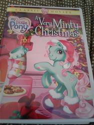 Size: 720x960 | Tagged: safe, minty, pony, a very minty christmas, g3, dvd, irl, photo