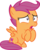 Size: 3437x4293 | Tagged: safe, artist:red4567, derpibooru exclusive, scootaloo, pegasus, pony, campfire tales, g4, cute, cutealoo, cutie mark, female, filly, foal, high res, open mouth, raised hoof, raised hooves, scared, simple background, sitting, solo, spread wings, the cmc's cutie marks, transparent background, vector, wings