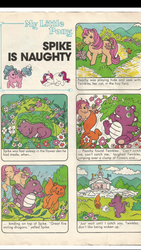 Size: 720x1280 | Tagged: safe, peachy, spike (g1), twinkles, pony, comic:my little pony (g1), g1, spike is naughty
