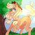 Size: 1024x1024 | Tagged: safe, artist:erinartista, applejack, earth pony, pony, g4, female, raised hoof, smiling, solo, tree