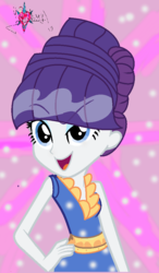 Size: 580x996 | Tagged: safe, artist:smallartistyt, rarity, equestria girls, g4, sweet and elite, alternate hairstyle, clothes, dress, female, solo