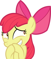 Size: 4593x5242 | Tagged: safe, artist:timeymarey007, apple bloom, earth pony, pony, campfire tales, g4, .svg available, absurd resolution, bow, cute, faic, female, filly, simple background, solo, transparent background, vector