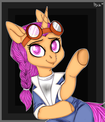 Size: 3000x3500 | Tagged: artist needed, safe, oc, oc only, oc:copper sparks, pony, coveralls, goggles, high res