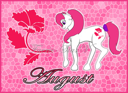 Size: 7014x5100 | Tagged: safe, artist:faerie-starv, august poppy, g1, absurd resolution, birthflower ponies, female, solo