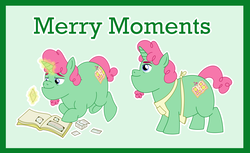 Size: 3429x2100 | Tagged: safe, artist:bakufoon, merry moments, pony, g2, g4, g2 to g4, generation leap, high res, male, solo