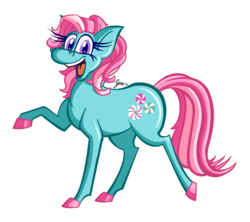 Size: 571x507 | Tagged: safe, artist:zerogravitybadger, minty, pony, g3, female, simple background, solo, transparent background