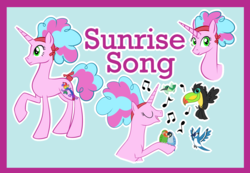 Size: 1679x1162 | Tagged: safe, artist:bakufoon, sunrise song, pony, g3, g4, female, g3 to g4, generation leap, solo