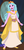 Size: 272x559 | Tagged: safe, artist:azaleasdolls, artist:glittertiara, princess celestia, human, g4, breasts, cleavage, clothes, crown, dress, female, humanized, jewelry, mirror, regalia, solo