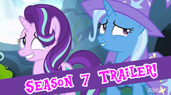 Size: 280x156 | Tagged: safe, starlight glimmer, trixie, pony, g4, to change a changeling