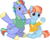 Size: 3059x2460 | Tagged: safe, artist:chainchomp2, bow hothoof, windy whistles, pegasus, pony, g4, parental glideance, .svg available, clothes, duo, female, high res, male, mare, parent, rainbow dash's parents, simple background, sitting, stallion, transparent background, vector, waving