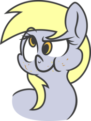 Size: 3722x4943 | Tagged: safe, artist:v0jelly, derpy hooves, pony, g4, crumbs, female, implied muffins, raised eyebrow, simple background, solo, transparent background, vector