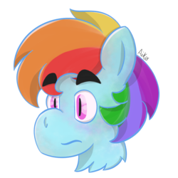 Size: 1000x1000 | Tagged: safe, artist:aikoisdead, rainbow dash, pony, g4, female, simple background, solo, transparent background