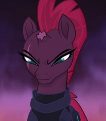 Size: 210x240 | Tagged: safe, screencap, tempest shadow, pony, unicorn, g4, my little pony: the movie, broken horn, cropped, eye scar, female, horn, mare, scar, smiling, smirk, solo