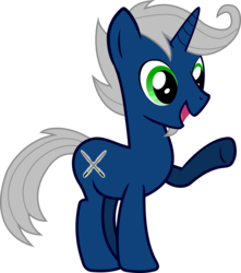 Size: 8351x9446 | Tagged: safe, artist:laberoon, oc, oc only, oc:silvermane, pony, unicorn, absurd resolution, colt, male, simple background, solo, transparent background, vector